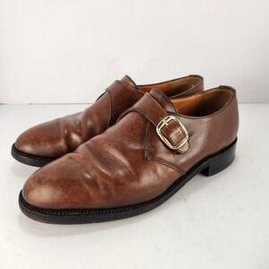 Bowen Made In England Men's Dressy Brown‎ Leather Shoes Size 6.5